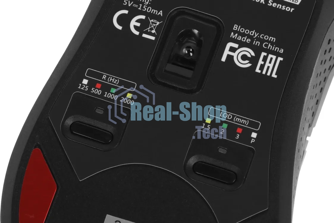Мышь проводная A4Tech Bloody W90 Max черный, 12000 dpi, USB Type-A, кнопки - 8