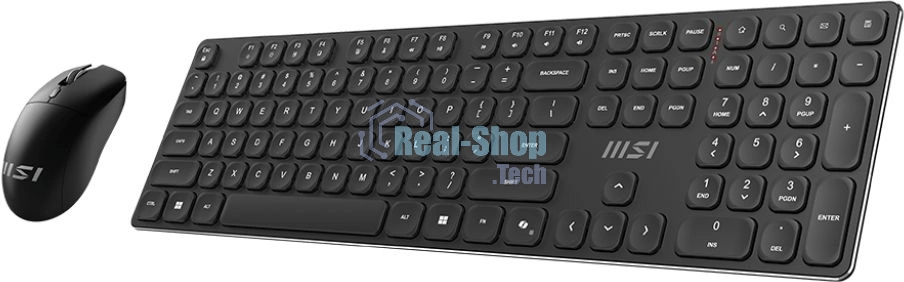 Комплект клавиатура+мышь MSI Forge K210 Combo беспроводной, USB, 1600 DPI, чёрный