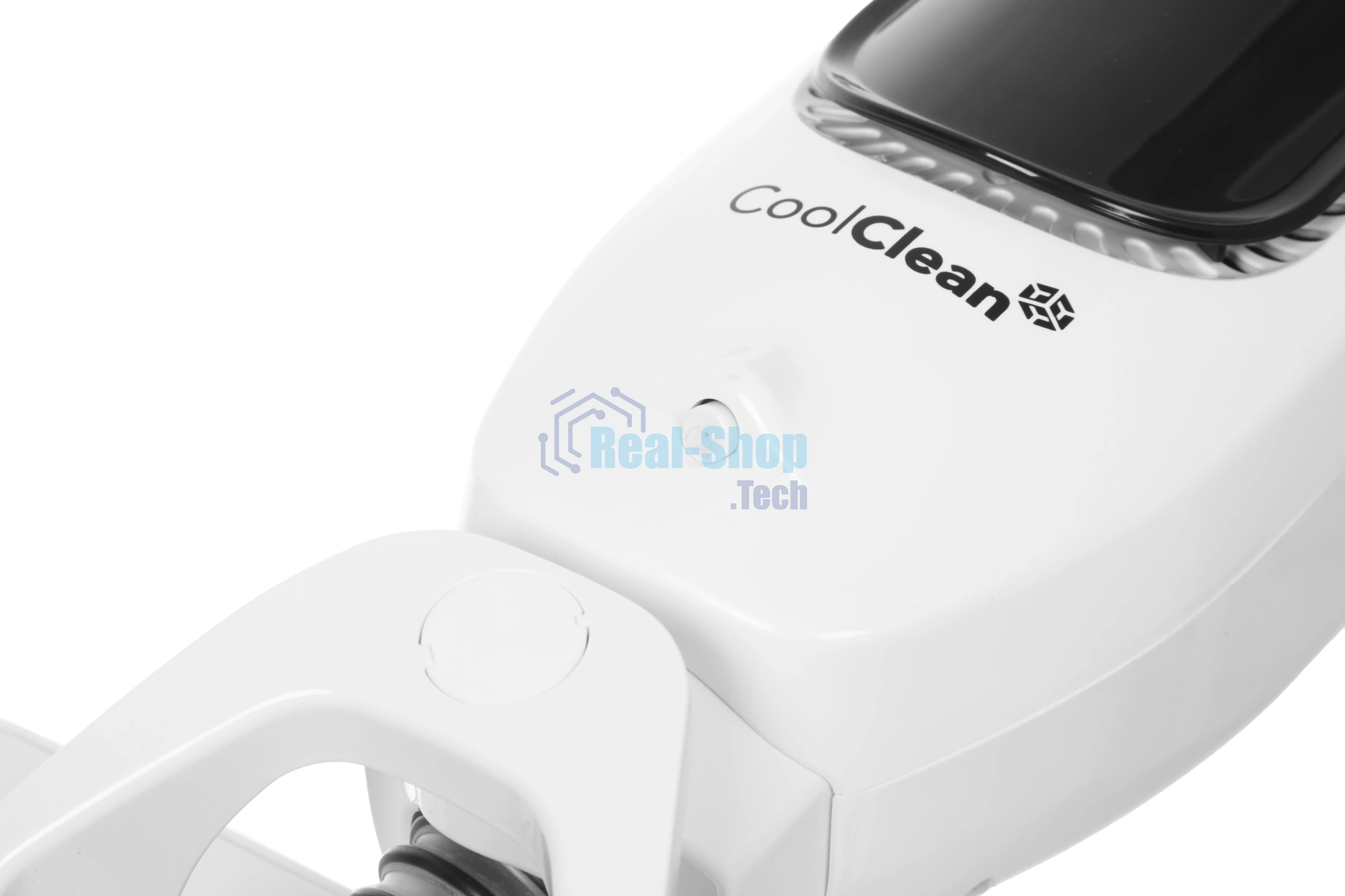 Пылесос вертикальный Coolfort CF-3005 белый, питание от аккумулятора, 85 Вт, уборка сухая/влажная, пылесборник 0.3 л, работа от АКБ max 15 мин