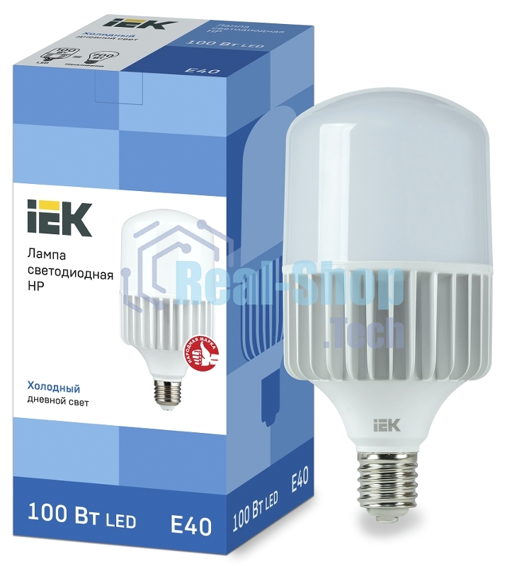 Лампа светодиодная IEK LLE-HP-100-230-65-E40 HP 100Вт 230В 6500К E40