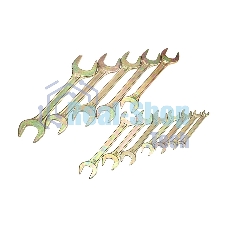 Набор ключей рожковых Rexant (6х7-30х32 мм), 12 шт., желтый цинк