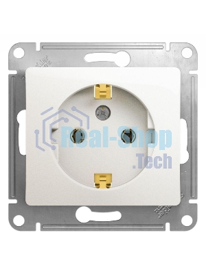 Механизм розетки 1-м Glossa 16А с заземл. перламутр SchE GSL000643
