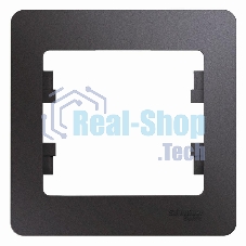 Рамка 1-м Glossa графит SchE GSL001301