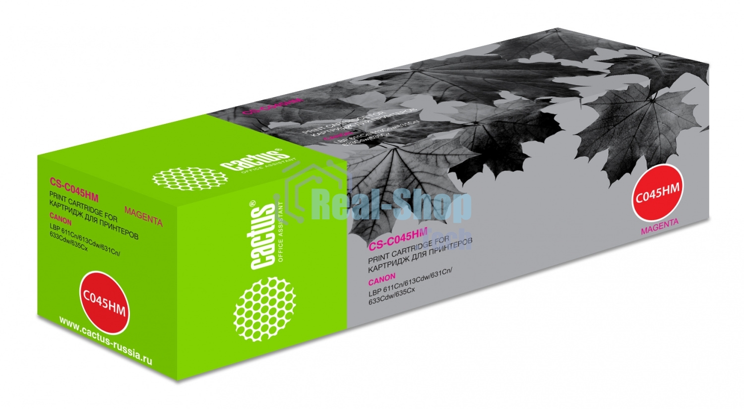 Картридж лазерный Cactus CS-C045HM пурпурный (2200 стр.) для Canon LBP 611Cn/613Cdw/631Cn/633Cdw/635Cx