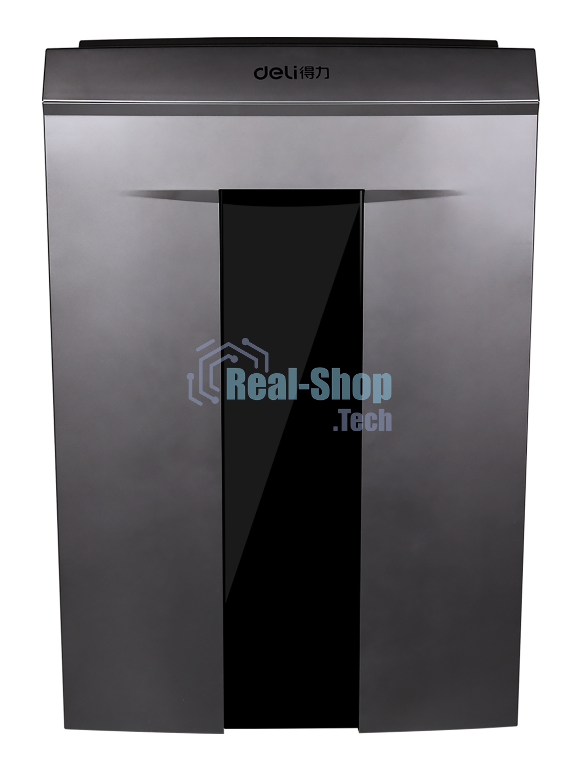 Шредер Deli 9907 серебристый с автоподачей (секр.P-4)/фрагменты/8лист./20лтр./скрепки/скобы/пл.карты/CD