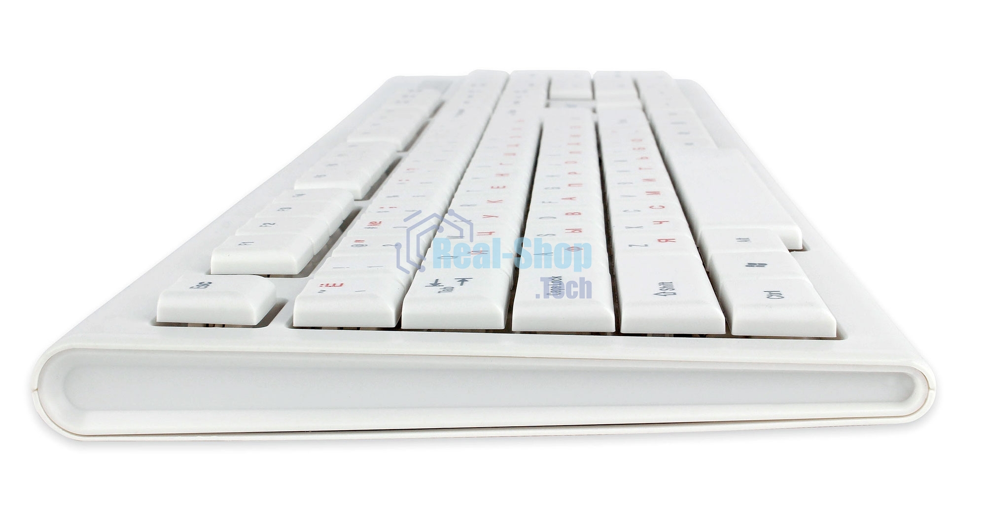 Клавиатура проводная Gembird KB-8354U, USB, бежевый/белый