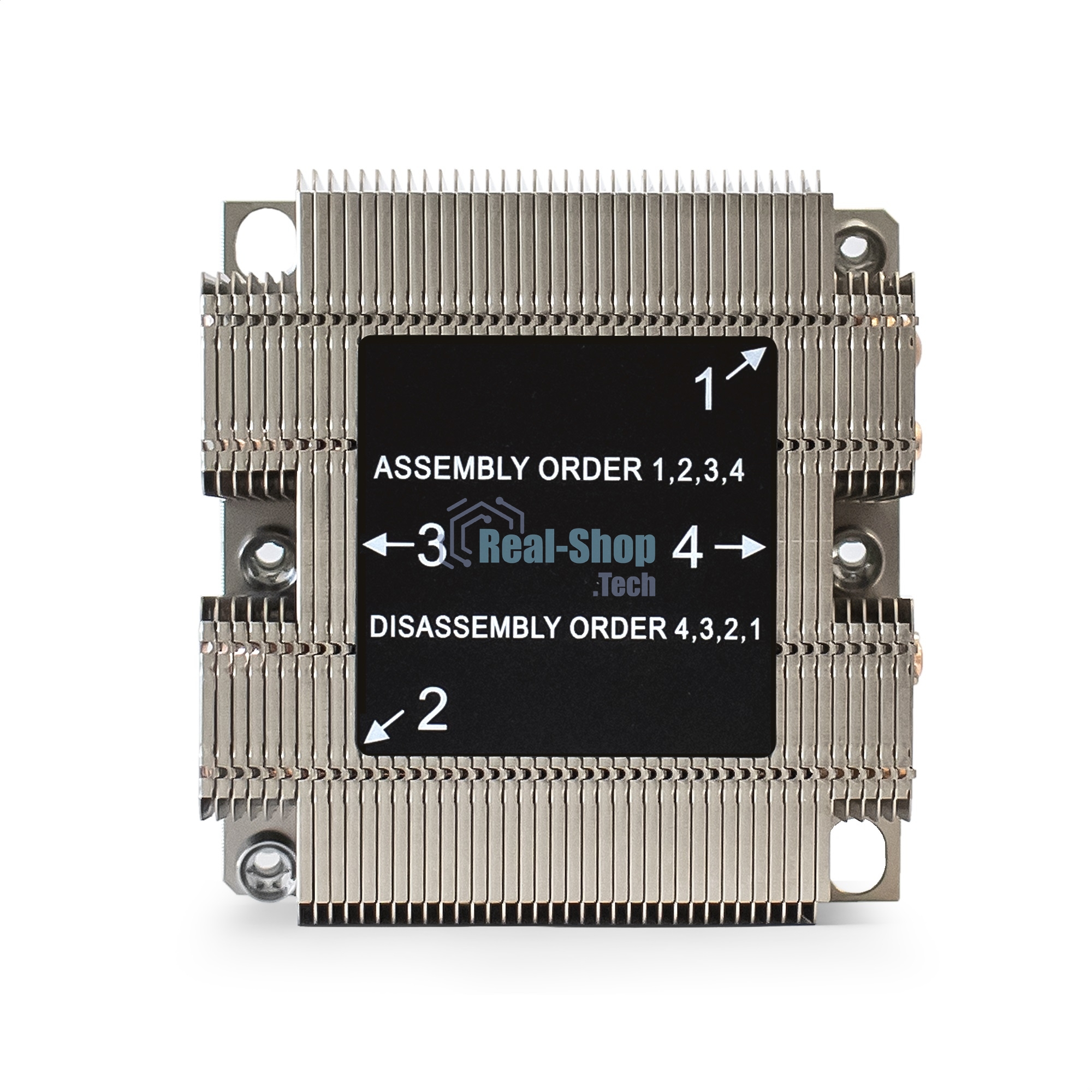 Радиатор для процессора ExeGate ESNK-P0068P.2U.3647.Cu серебристый, алюминий/медь, 205 Вт