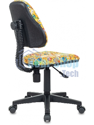 Кресло Бюрократ KD-4 оранжевый, ткань, 120 кг