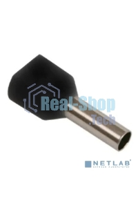 Наконечник-гильза изол. НГИ2 6.0-14 черный (уп.100шт) ИЭК UTE10-D6-0-100