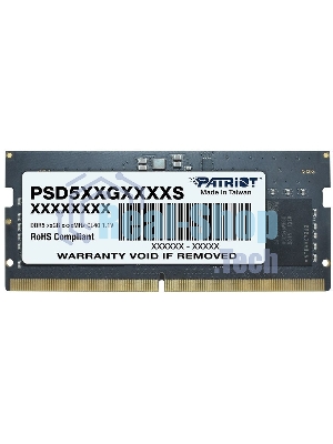 Оперативная память Patriot Signature, DDR5, 16GB (1x16 GB), 5600 MHz, CL46, SO-DIMM