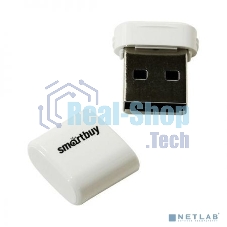 Флешка USB Smartbuy LARA white (SB64GbLARA-W), 64Gb, USB 2.0, R/W 15/5, белый
