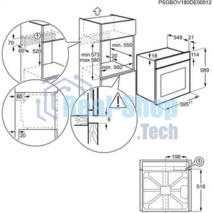 Встраиваемая электрическая духовка Electrolux EOF4P56X