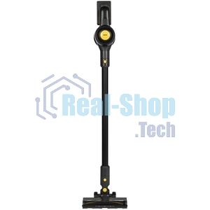 Пылесос вертикальный Centek CT-2573 черный/желтый, питание от аккумулятора, 215 Вт, уборка сухая, пылесборник 0.8 л, работа от АКБ max 45 мин