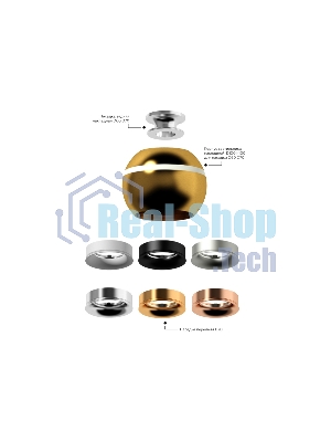 Корпус светильника C1105 PYG золото желтое полированное D100*H80mm MR16 GU5.3 LED 3W 4200K