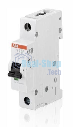 Выключатель автоматический модульный 1п B 16А 6кА S201 ABB 2CDS251001R1165