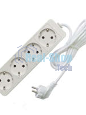 Удлинитель 4х1 0м с заземл. 10А IP20 2.2 кВт Союз 481S-9410