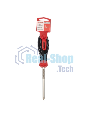 Отвертка крестовая Rexant PZ 2х100 мм, трехкомпонентная рукоятка, сталь S2