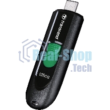 Флешка USB Transcend JetFlash 790C (TS128GJF790C), 128Gb, USB 3.2, R/W 90/60, черный/зеленый
