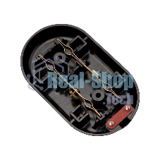 Колодка Rexant 2 гнезда карболитовая б/з 16 А, черная