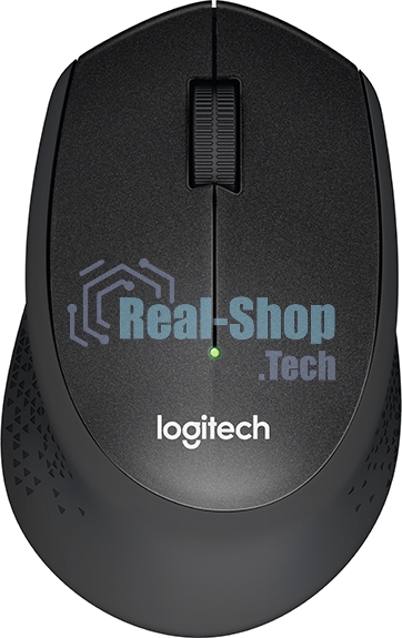Мышь беспроводная Logitech M330 SILENT PLUS черный, 1000 dpi, радиоканал, USB, кнопки - 3