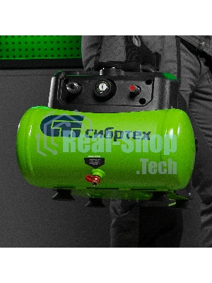 Компрессор воздушный безмаслянный Сибртех BL 1100/6 1100Вт, ресивер 6 л, 180 л/мин