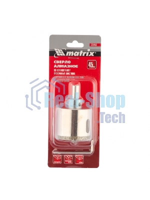 Сверло алмазное Matrix по керамограниту, 45 х 67 мм