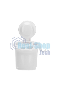 Стакан для зубных щеток и пасты HALSA HLS-F-113W на вакуумной присоске