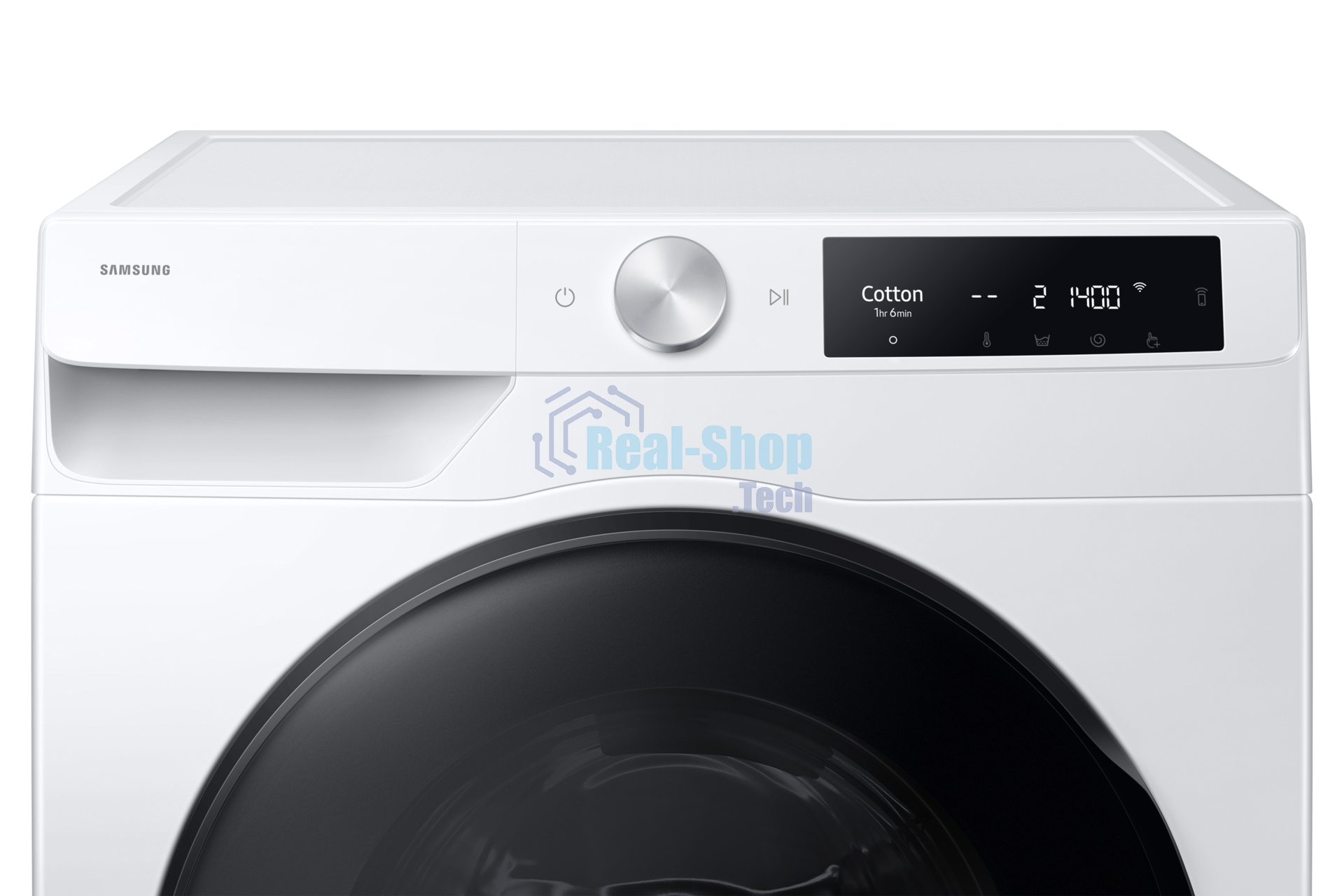 Стирально-сушильная машина Samsung WD11DG6B85BELP белый, загрузка фронтальная 11 кг, 1400 об/мин, класс: A