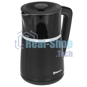 Чайник электрический Sakura SA-2185DBK Premium 1.7 л, дисплей, черный