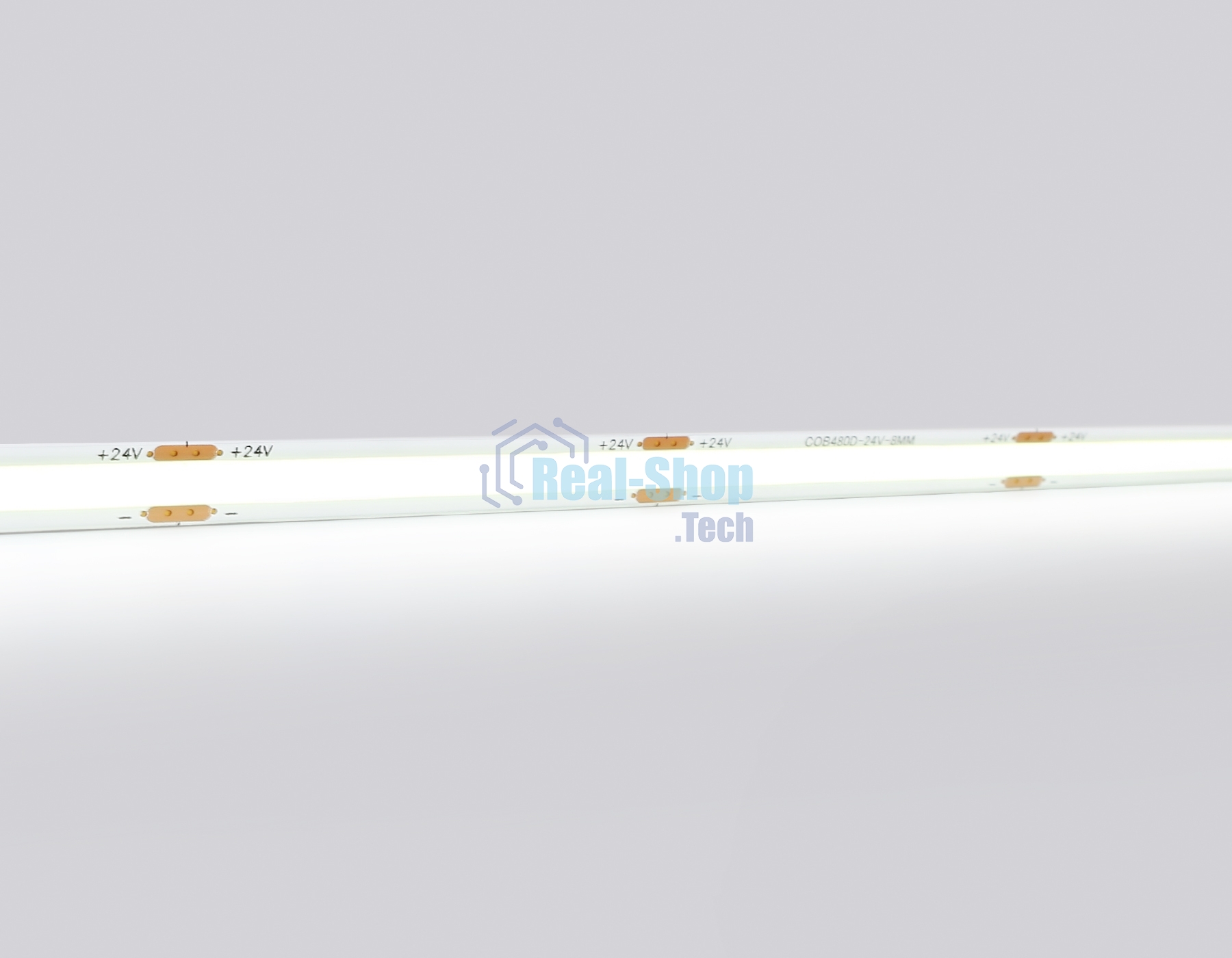 Светодиодная лента Ambrella light GS4703 COB 480Led /12W m/ 24V IP20 6500K/ 5000*8*1.54mm (2 конт.)
