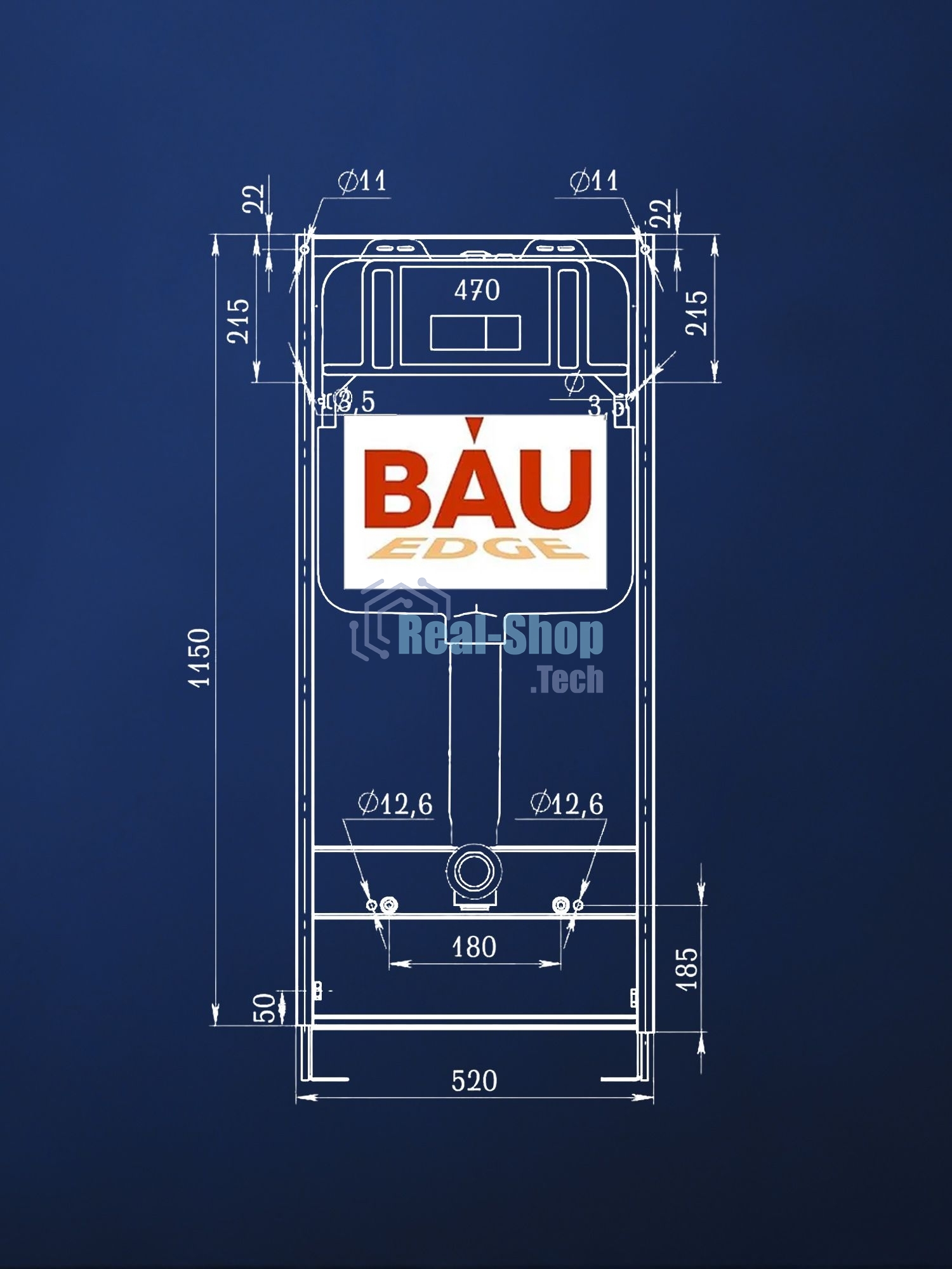 Комплект BAU 6 в 1: инсталляция BAU PRO для подвесного унитаза, унитаз подвесной безободковый торнадо обратного потока Bau Dream 52х36 Hurricane-5, сиденье быстросъемное микролифт, кнопка смыва BAU Hotel , хром