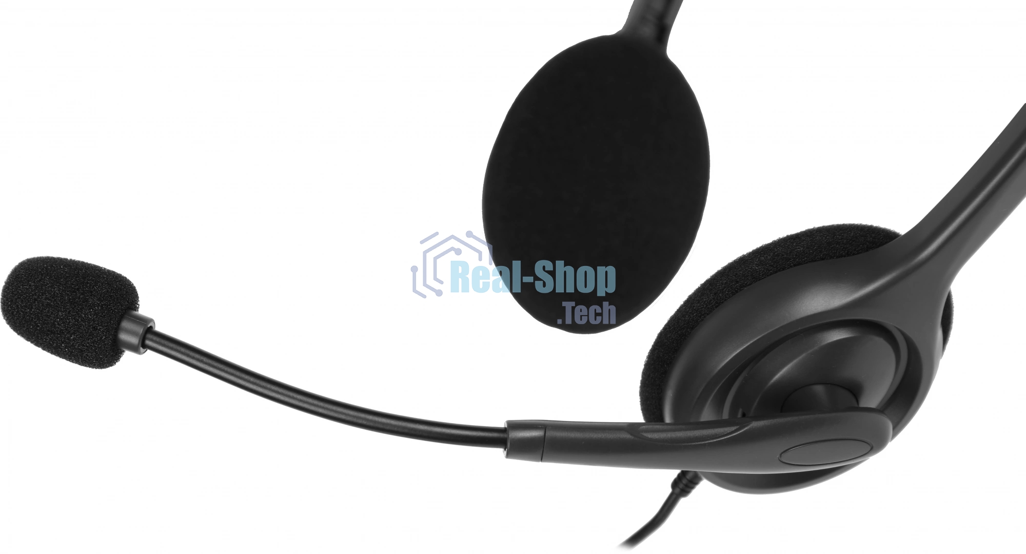 Гарнитура Logitech H111 чёрный, проводная, 3.5 мм