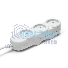 Бытовой удлинитель PowerCube, 5 розеток, 2200 Вт, 10 А, 3.0 м