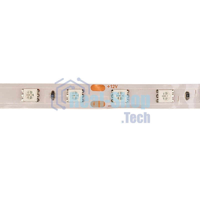 Лента светодиодная открытая, 10 мм, IP23, SMD 5050, 60 LED/m, 12 V, цвет свечения синий