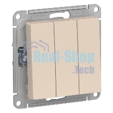 Механизм выключателя 3-кл. AtlasDesign (сх.1+1+1) 10АХ беж. SchE ATN000231