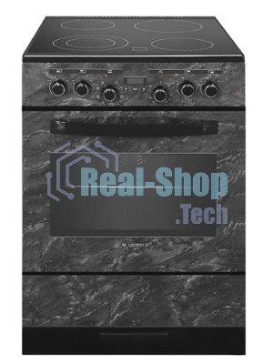 Плита электрическая Gefest ЭП Н Д 6560-03 0053 черный, конфорок 4 шт, духовка 55 л, 60 см x 85 см x 60 см