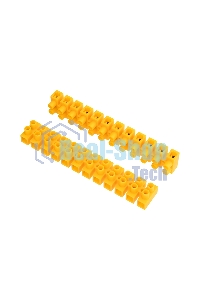 Клеммная винтовая колодка Rexant KВ-10 4-10, ток 10 A, полиэтилен желтый (10 шт./уп.)