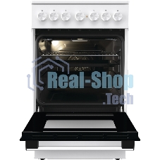 Плита электрическая Gorenje GEC5B41WG белый, конфорок 4 электрических, духовка 62 л, 50 см x 85 см x 59.4 см