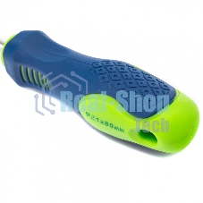 Отвертка Сибртех, PZ1 х 80 мм, CrV, двухкомпонентная рукоятка