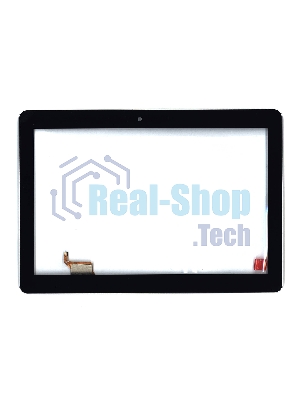 Сенсорное стекло (тачскрин) FCB0491-2015, черное с рамкой