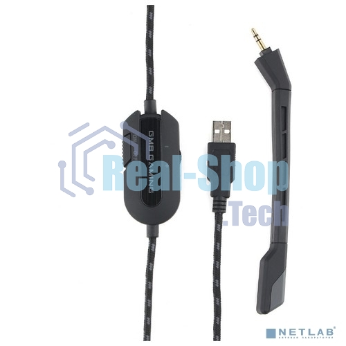 Гарнитура проводная игровая Gembird MHS-G700U черный мембрана 53мм металический корпус