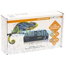 Ресивер DVB-T2 Сигнал Эфир HD-250 черный