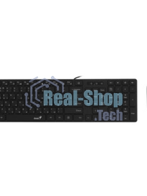 Комплект клавиатура+мышь Genius SlimStar C126 проводной, USB, 1000 DPI, чёрный