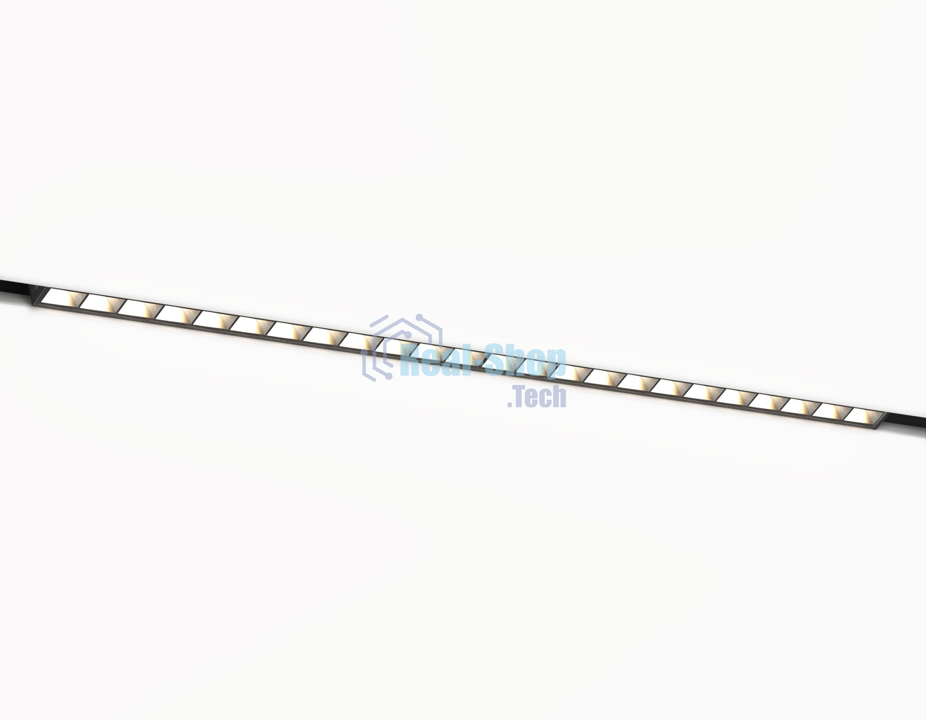 Трековый светильник GL2340 BK черный IP20 20W 3CCT 3000-6400K 48V 400*10*37