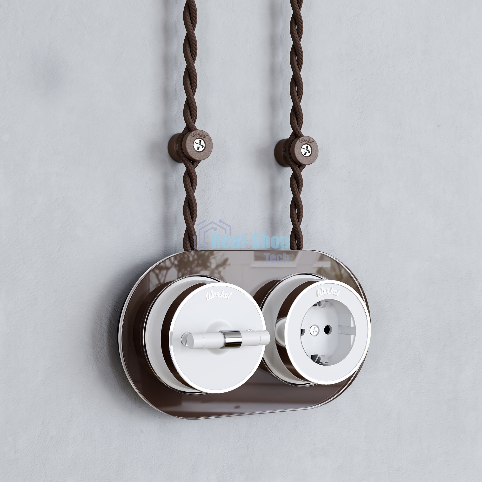 Изоляторы Werkel Vintage 100 шт (мокко матовый) W6433414
