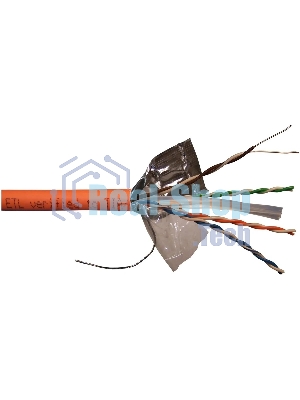 Кабель информационный Lanmaster LAN-6EFTP-HFLT-OR кат.6 FTP 4 пары 23AWG LSZH внутренний 305м оранжевый