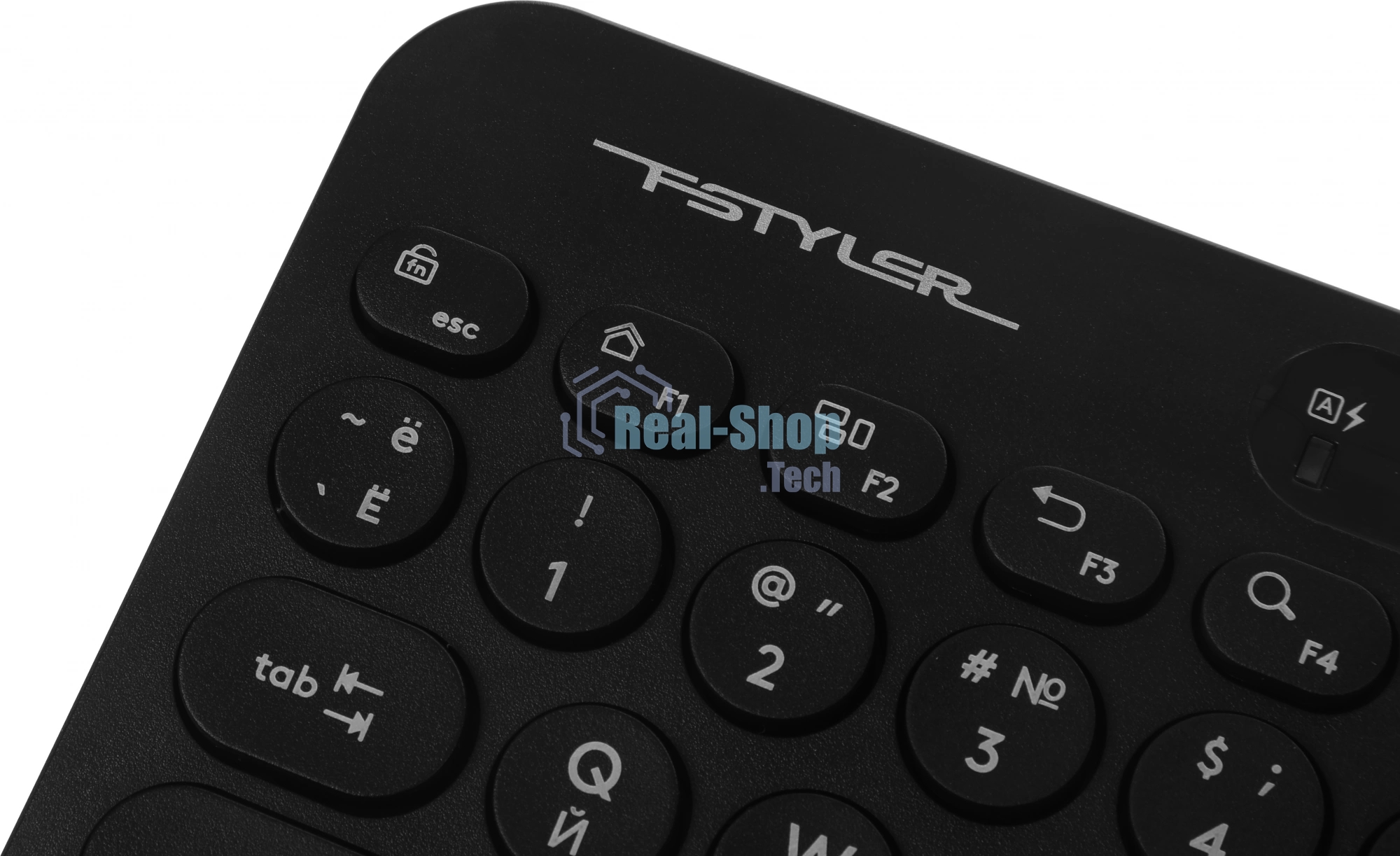 Клавиатура беспроводная A4Tech Fstyler FBK36C AS, USB, Bluetooth/Радиоканал, черный