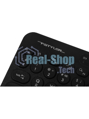 Клавиатура беспроводная A4Tech Fstyler FBK36C AS, USB, Bluetooth/Радиоканал, черный