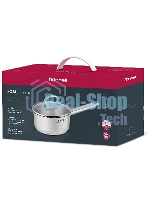 Ковш Rondell Solo RDS-1601, 1.3л, с крышкой, стальной