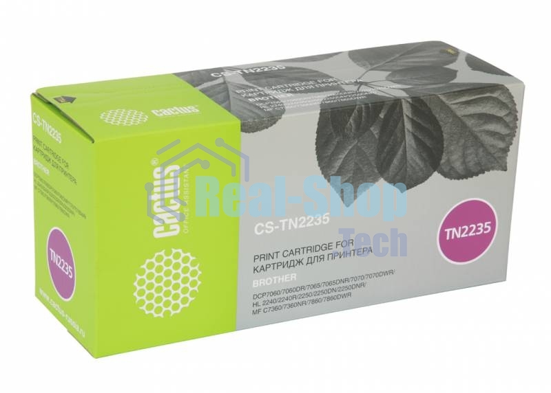 Картридж лазерный Cactus CS-TN2235 черный (1200 стр.) для Brother DCP7060/7060DR/7065/7065DNR/7070/7070DWR/HL-2240/2240R/2250/2250DN/2250DNR/MFC-7360/7360NR/7860/7860DWR